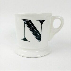 Anthropologie Monogram N Alphabet Mug